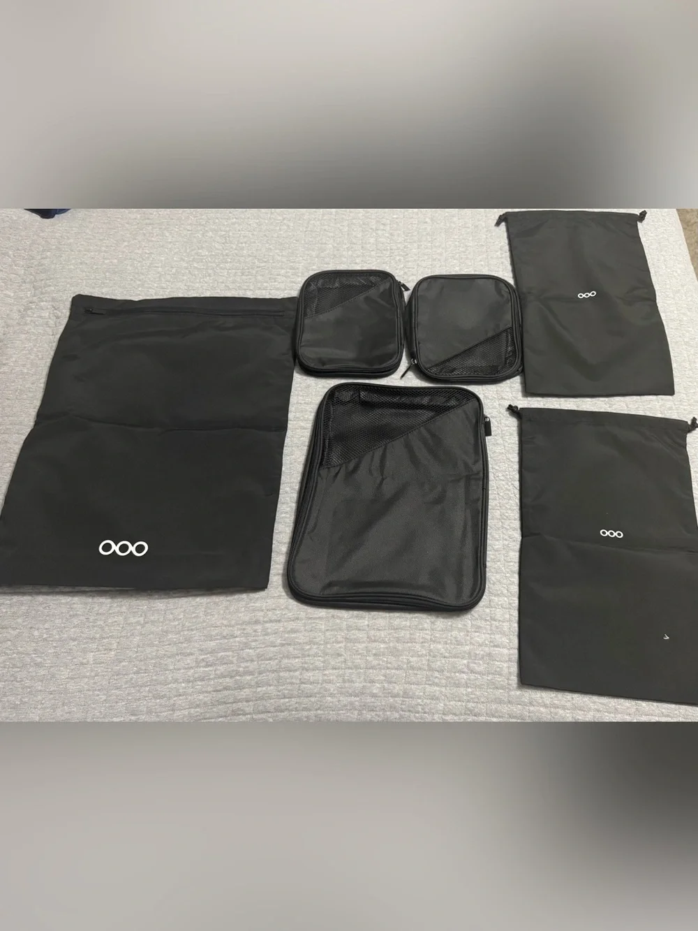 6 Piece Travel Bag Set Black